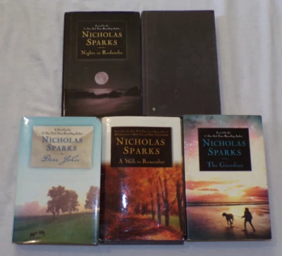 Lot 5 Nicholas Sparks HB Books 1st Editions The Guardian Dear John Bend in Road Foto 1 de 4