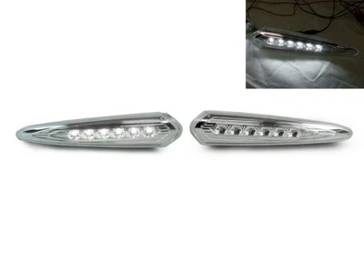 DEPO White LED Clear Rear Bumper Side Marker Lights For 2000-2003 Nissan Maxima Foto 1 de 4