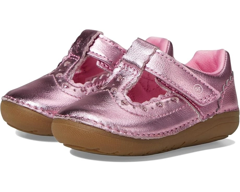 Zapatos informales Stride Rite SM Adira BG038202 de cuero rosa 3,5 RHS5660 Foto 1 de 4