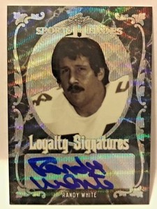 Randy White 2017 Leaf Sports Heroes Metal WAVE Refractor Autograph Auto #'d 6/10