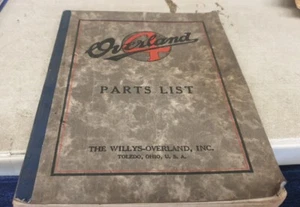 1919 ? OVERLAND FOUR 4 Factory Parts Book RARE - Picture 1 of 9