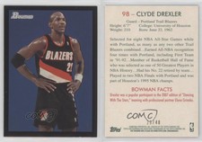 2009-10 Bowman '48 Black /48 Clyde Drexler #98 HOF