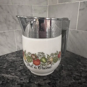 Vintage Corning Ware Spice Of Life Creamer Pot A Creme With Lid Collectible - Picture 1 of 12