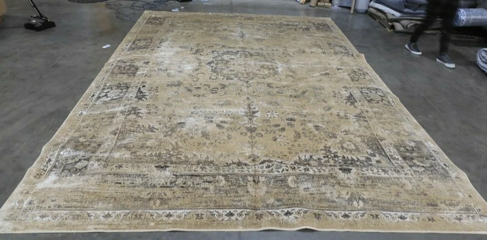 WARM BEIGE 11' X 15' Flaw in Rug Reduced Price 1172604259 VTG113-660-1115 - Image 1 of 4