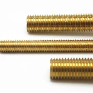 Solid Brass All Thread Threaded Rod Bar Studs 6-32 x 12" - Picture 1 of 1