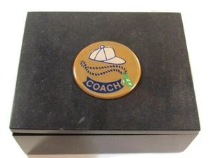 SPORTS TEAM COACH 5"X4"X2" black marble urn ashes cremation keepsake - Picture 1 of 4
