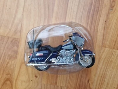 Neuf 1/18 Maisto - Virginie État Police Electra Glide Harley Davidson Vélo - Photo 1/2