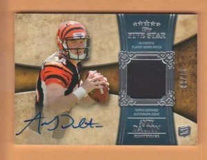 2011 Topps Five Star Patch Autograph #161 Andy Dalton 09/75 Jersey Auto Flat S/H - Picture 1 of 2