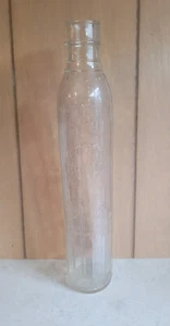 1930's SHELL OIL Rare 15 1/2" Canadian Glass Bottle One Imperial Quart Canada - Picture 1 of 21