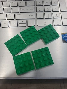 Lego - Green 4x4 #3031 - Plate 5 Pieces - Picture 1 of 1