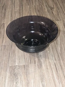 Vintage Purple Amethyst Forced Bubble Glass Large Display Salad Bowl - Picture 1 of 10
