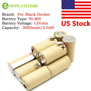 SOLDERING REQUIRED for Black Decker 12V NiMH Battery pack vacuum cleaner CV1205 - Picture 1 of 4