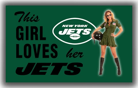 New York Jets Football Team Flag 90x150cm 3x5ft Girl Loves Jeats Best Banner Cover