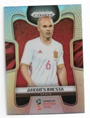 2018 Panini Prizm World Cup Silver Prizm Card : Andres Iniesta #197 - Image 1 of 2