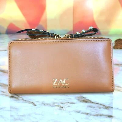 ZAC POSEN Eartha Leather Zip-Around Wallet NEW - Image 1 of 4