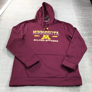 Minnesota Golden Gophers Sweater Mens Large UA Ski U Mah Pullover Hoodie - Picture 1 of 12