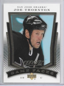 2007-08 Joe Thornton Insert Upper Deck MVP Hockey Card #GF6 San Jose Sharks - Imagen 1 de 2