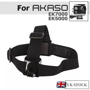 Adjustable Head Strap Mount Holder for Action Camera AKASO EK7000 EK5000 Sports - Picture 1 of 2