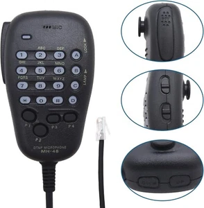 Yaesu MH-48 DTMF Microfono a Mano, MH-48A6J 6 PIN Microfono Mobile con Tasto - Foto 1 di 5