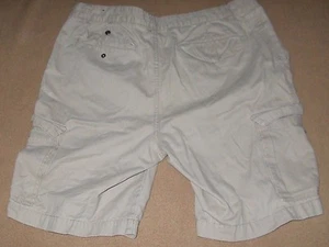 DESTROYED FALLS CREEK CARGO size 34 SHORTS KHAKI BROWN PRO CLEANED holes - Picture 1 of 4
