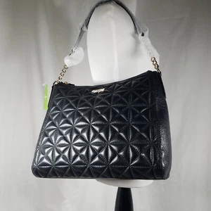 Kate Spade Aurelia Whitaker Place Schultertasche gesteppt schwarz Leder - Bild 1 von 14