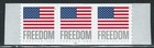 Mint US Strip of 3 Coil Flag Stamp with Pate# P111,Scott# 5788 (MNH)