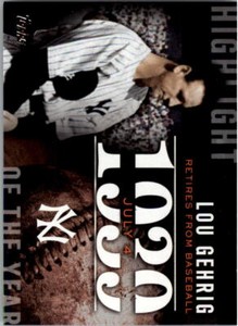 2015 Topps Highlight of the Year #H37 Lou Gehrig - NM-MT