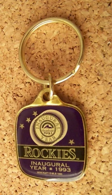 1993 Colorado Rockies Inaugural Year key ring overall sm nicks scratches AIBM - Image 1 of 4