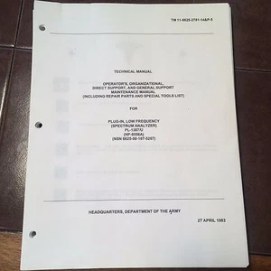 Hewlett Packard HP 8556A Spectrum Analyzer Service Parts Manual aka PL-1387/U - Picture 1 of 6