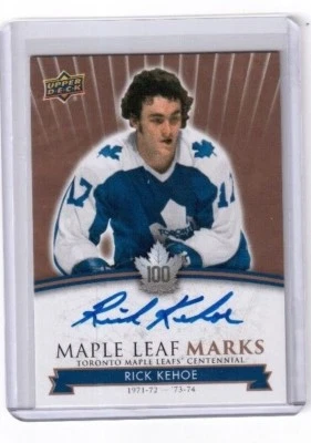 2017 Toronto Maple Leafs Centennial Maple Leaf Marks Rick Kehoe MLM-KE   1:37 - Image 1 of 2