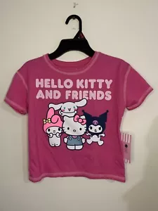 Hello Kitty And Friends Girls T-Shirt Size S - Picture 1 of 6