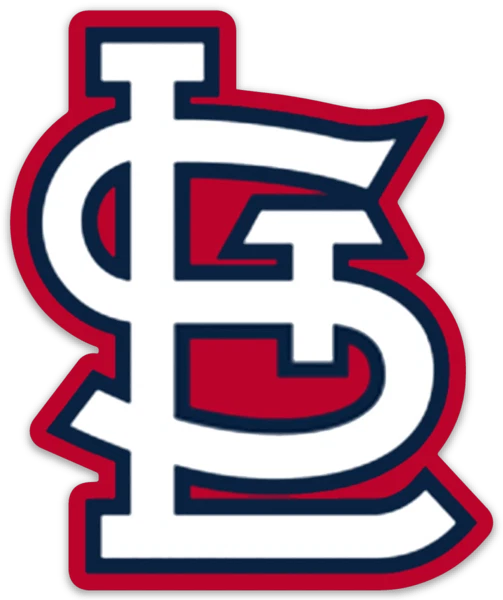 Бейсбольный мяч Главной лиги бейсбола Saint Louis Cardinals Classic StL с логотипом штампованный МАГНИТ - Изображение 1 из 1