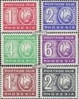 Briefmarken Rhodesien 1967 Mi P5-P10 postfrisch