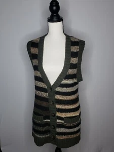 Cárdigan Sanctuary Clothing para mujer talla M gris a rayas mezcla de alpaca/lana $108. - Imagen 1 de 9