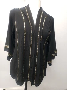 Belldini Black Label Strickpullover mit 3/4-Ärmeln und Verzierungen Größe PXL - Bild 1 von 8