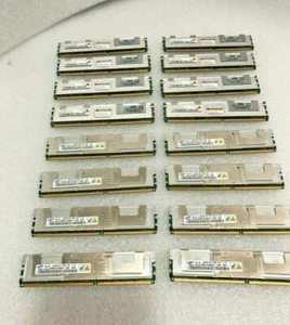 Lot of 16 Compatible for HP Server 398708-061 4GB PC2-5300F DDR2 667 ECC Memory - Picture 1 of 4