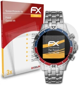 atFoliX 3x Film Protection d'écran pour Fossil Garrett HR mat&antichoc - Zdjęcie 1 z 9
