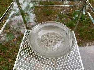 Iris und Fischgrät Depression Glas Kristall Suppenschale Jeannette 1928-32 RAR - Bild 1 von 11