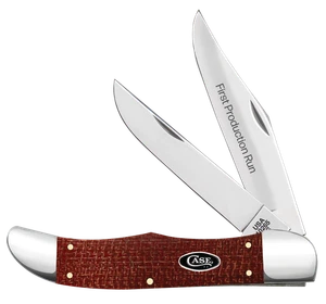 Custodia xx Coltelli Cacciatore Pieghevole 1° Corsa Rosso Micarta 82274 Acciaio al Carbonio 1/250 Coltello - Foto 1 di 3