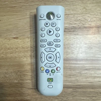 Genuine Xbox 360 Media Remote Control X803250-002 White OEM Microsoft DVD Tested - Image 1 of 3