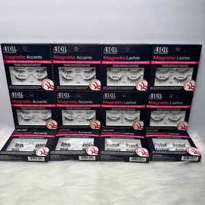 Ardell Magnetic Lashes Lot Of 12 Pairs W/ Applicators NEW  Accent 002 & Wispies - Picture 1 of 5