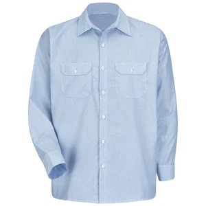 Red Kap Men's Long Sleeve Deluxe Uniform Shirt - Picture 1 of 3