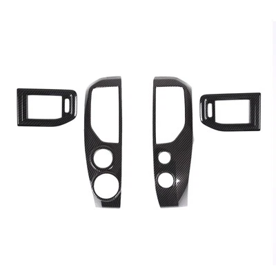 4pcs Fits 2016-2019 Nissan Titan ABS Carbon Fiber Dash Air Vent Trim cover Set - Image 1 of 4