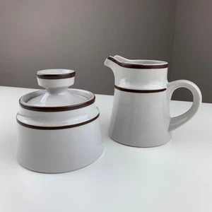Noritake Stoneware Tundra Milk Jug Creamer Sugar Bowl Dish - Picture 1 of 11