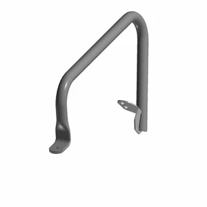 Polaris Bolster Weld, Front, Right, Matte Black, Genuine OEM Part 1024888-458 - Picture 1 of 2