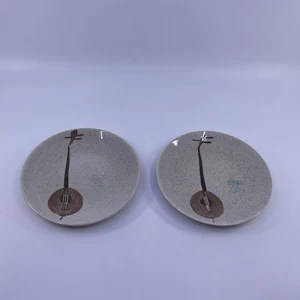 Juego de 2 platos de postre/pan Red Wing Lute Song cupé - como nuevo - Imagen 1 de 6