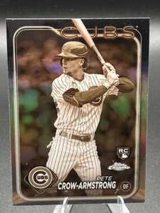 2024 Topps Cromo - Pete Crow-Armstrong #16 Sepia Refractor Novato Chicago Cubs - Imagen 1 de 2