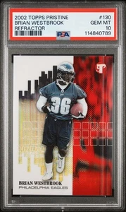 2002 Topps Pristine Brian Westbrook #130 Refractor /499 PSA 10 Gem Mint - Picture 1 of 2