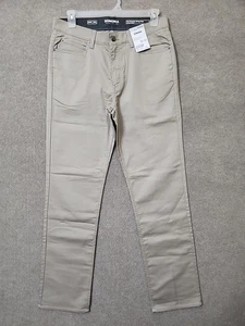 Sonoma Everyday All Day Pants Mens 34x34 Khaki Straight Fit Flexwear Waist NEW - Picture 1 of 10