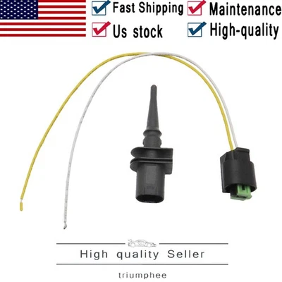 Sensor de temperatura do ar ambiente externo e pigtail para BMW 3 5 7 Series X1 X3 X5 - Imagem 1 de 4